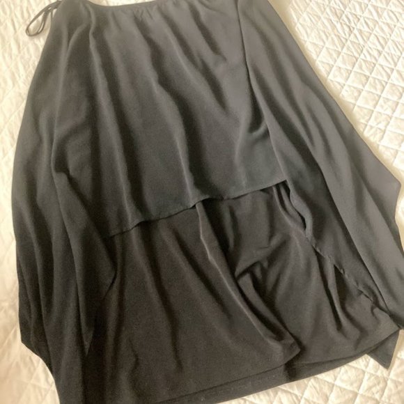 Michael Kors Plus Size Black Crepe Dress Top - Picture 6 of 10